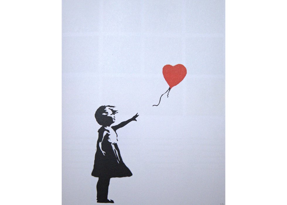 Banksy, "Girl With Red Balloon," 2004