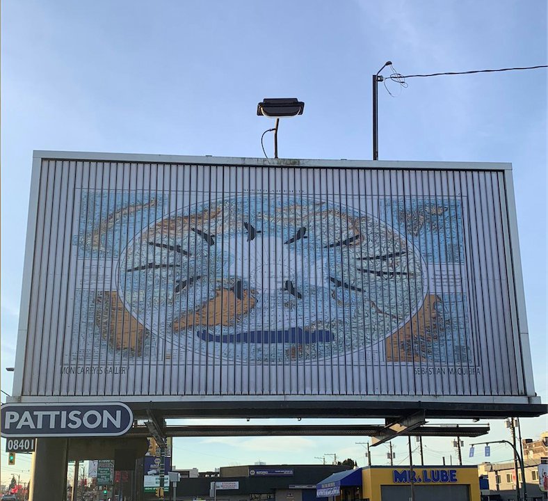Sebastian Maquieira, "Billboard at East Hastings and Clark Ave., Vancouver, BC." 2020