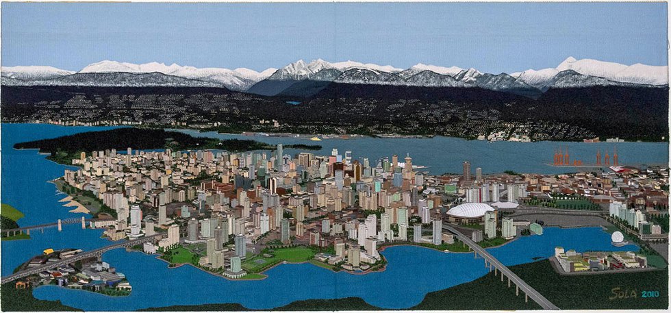 Sola Fiedler, "Vancouver Tapestry," 2014