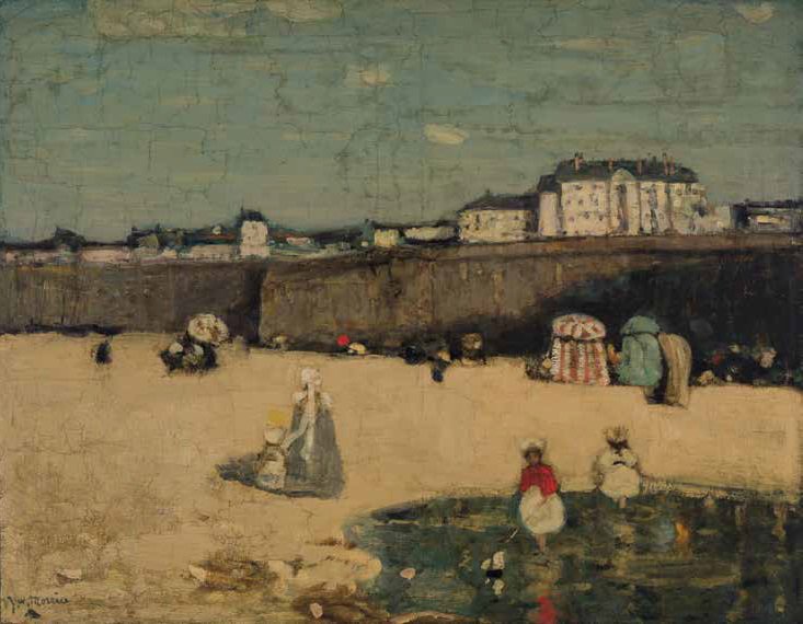 James Wilson Morrice, "La plage," circa 1898-99, oil on canvas, 29" x 36" (sold at Heffel for $1,141,250)