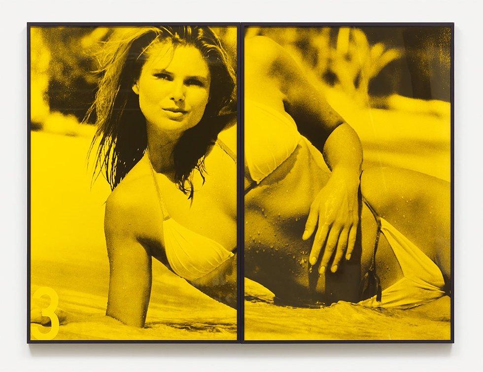 Vikky Alexander, "Obsession," 1983, silver gelatin print, vinyl type, coloured Plexiglas, Collection of the Vancouver Art Gallery, Gift of the Artist