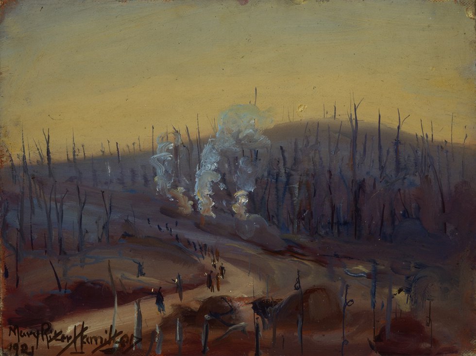 Mary Riter Hamilton, “Clearing the Battlefields in Flanders,” 1921
