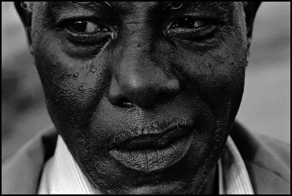 Eli Reed, "Portrait of a man in Mississippi. Tunica, USA," 1985
