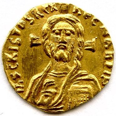 The first coin to portray Christ.