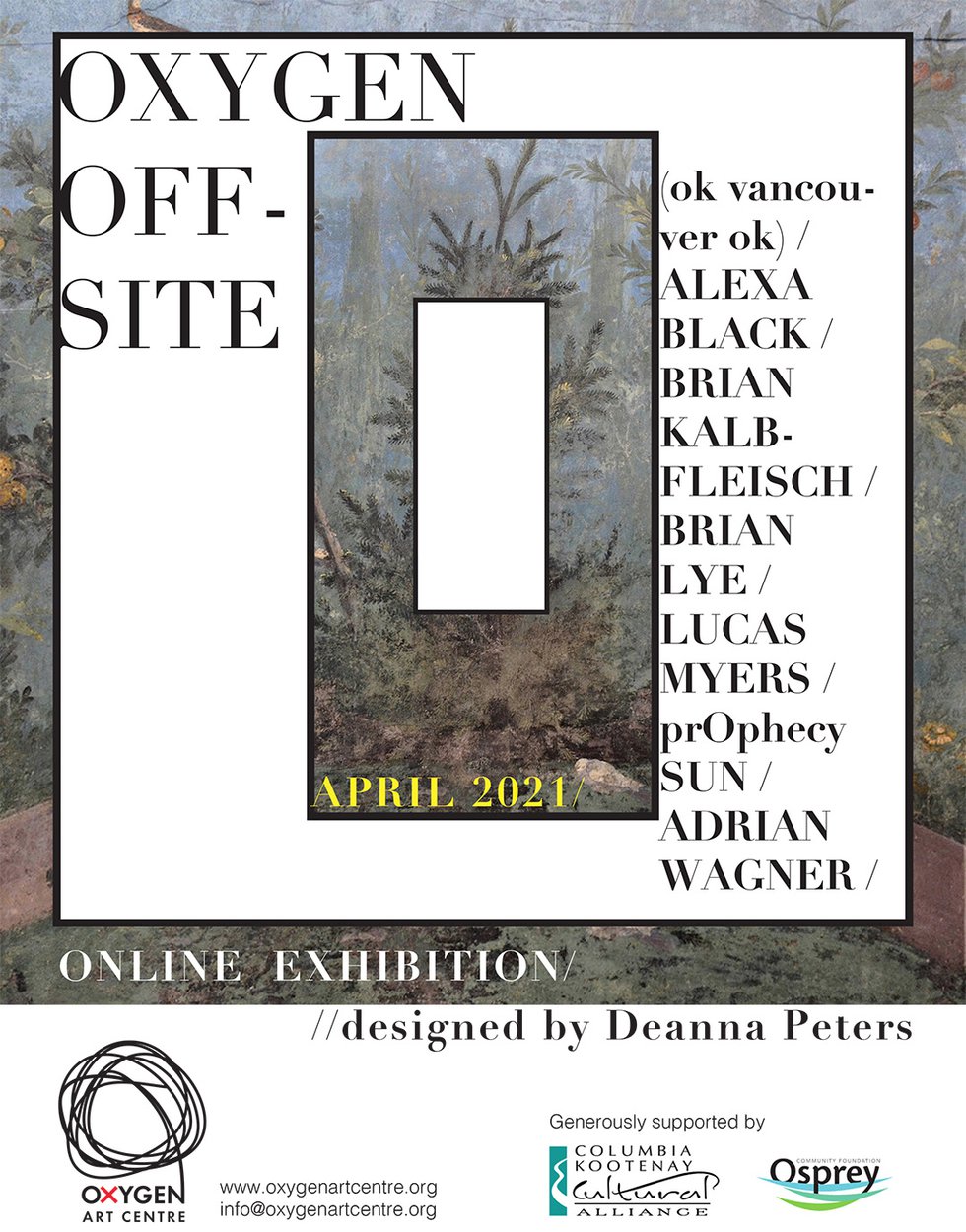 Oxygen Art Centre, "Off-Site Poster," 2021