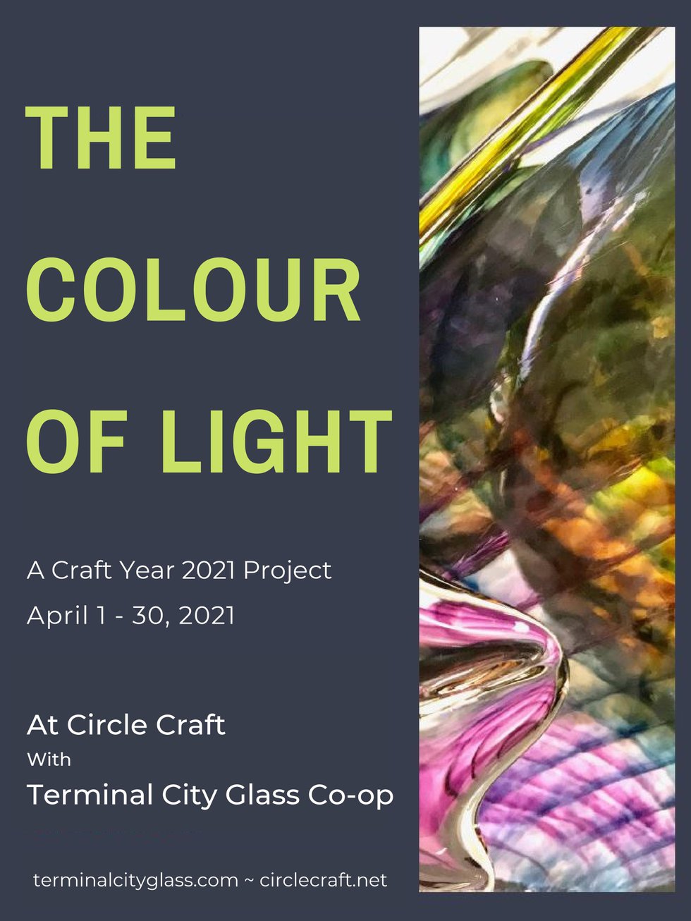 Circle Craft Co-operative and Terminal City Glass Co-op, "The Colour of Light," 2021