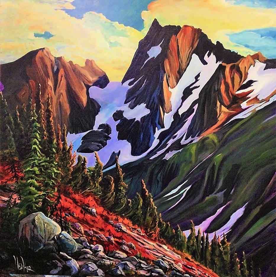 Heather Pant, "Cascade Mountain," 2021