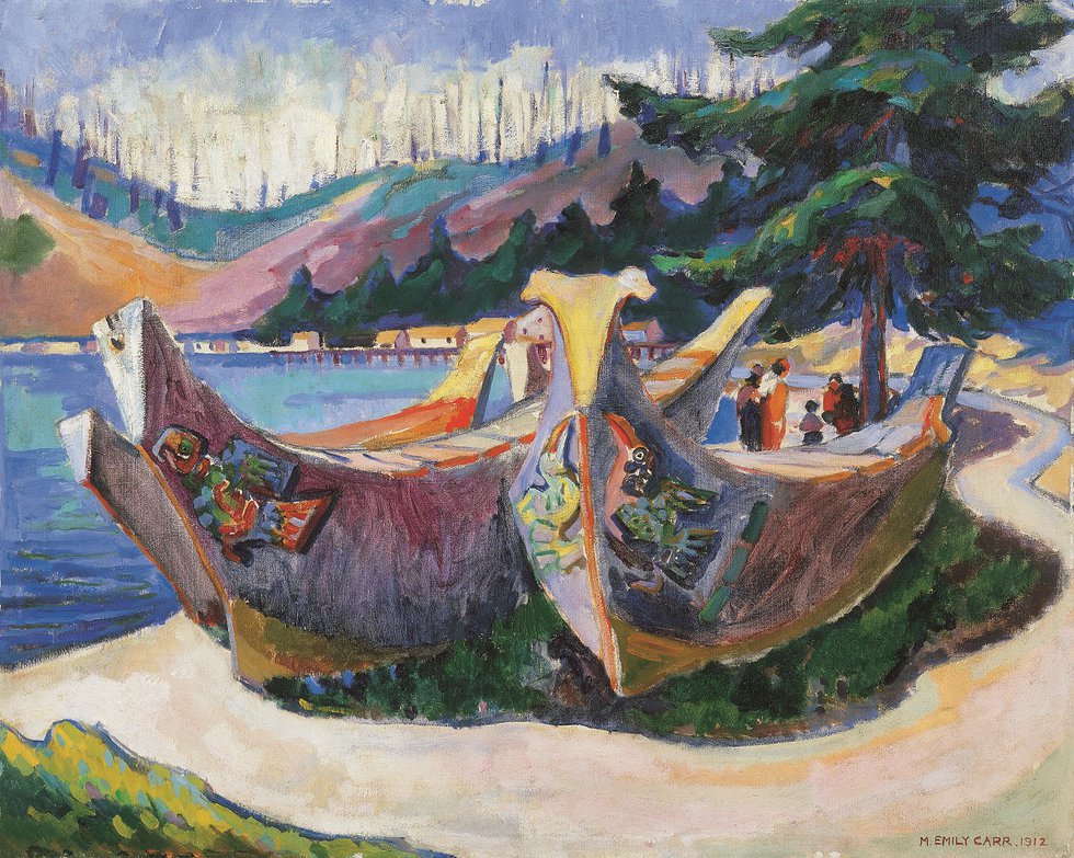 Emily Carr, “War Canoes, Alert Bay,” 1912