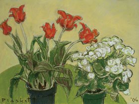 "Red and White Flowers"