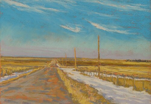 Dean Reeves, "North On Gravel Road, Southern Alberta," 2021