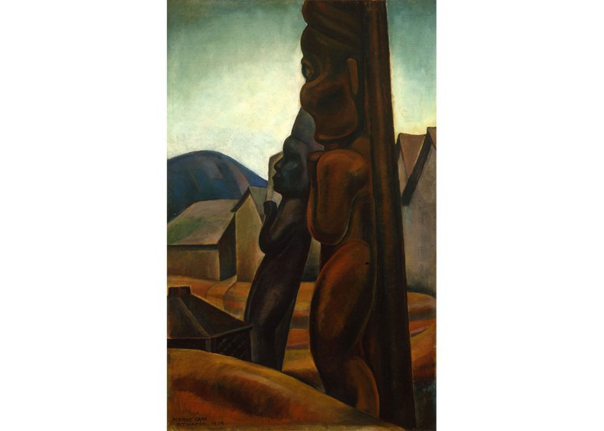 Emily Carr, “Kitwacool Totems,” 1928