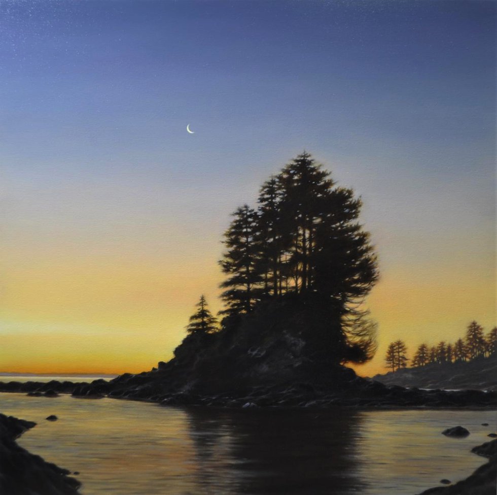 Ray Ward, "Crescent Moon, Botany Bay," 2021