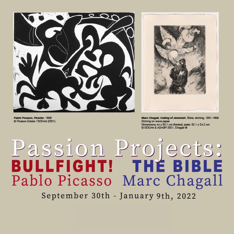 Pablo Picasso and Marc Chagall, "Passion Projects: Bullfight! &amp; The Bible," 2021