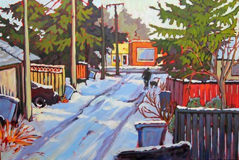 Lyse Deselliers "Snow Melt by 4th Street