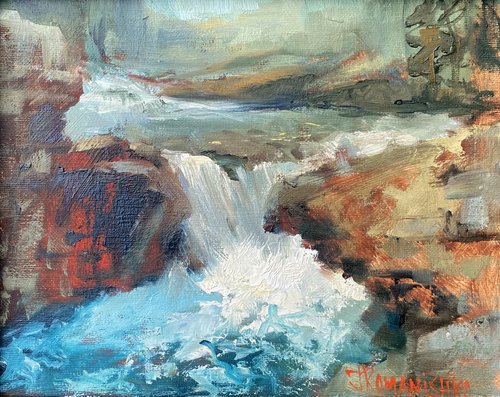 Jane Romanishko, "Elbow Falls," 2021