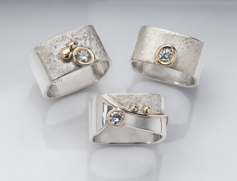 Chi's Creations, "Stacking Rings with Diamonds," 2021