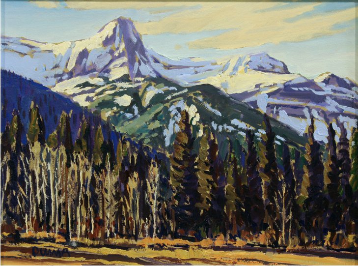 William Duma, "Snow in the Mountains," 2021