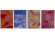 Ruth Qaulluaryuk, "Four Seasons of the Tundra: Fall, Winter, Spring, Summer," 1991–1992, embroidery floss on wool stroud