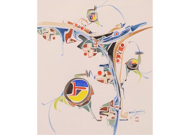 Alex Janvier, “Untitled Composition,” 1963