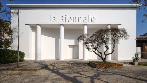 facade of La Biennale di Venezia exhibition building