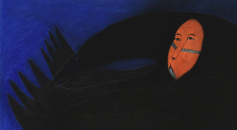 Ningiukulu Teevee, "Untitled (Raven Transformation)," n. d.