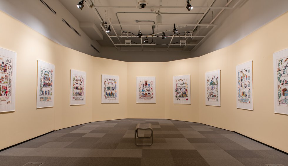 “Sandra Sawatzky: The Age of Uncertainty,” 2022, installation view, Nickle Galleries, Calgary (photo by Dave Brown, LCR Photo Services)