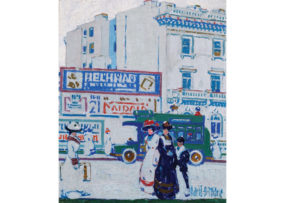 David Milne, “Gray Billboards,” circa 1912