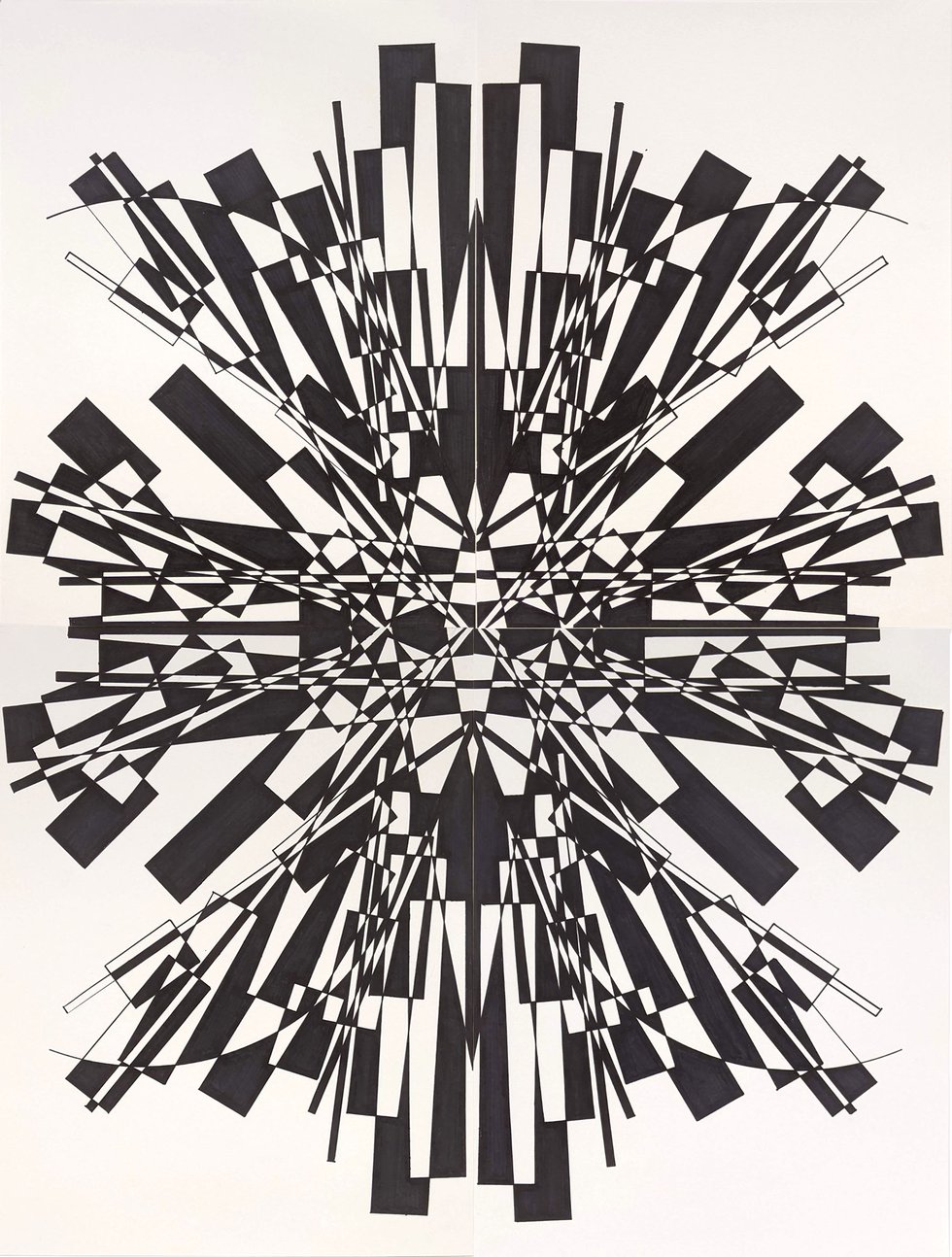 Craig Milliken, "Untitled (Black and White Design 1)," n. d.