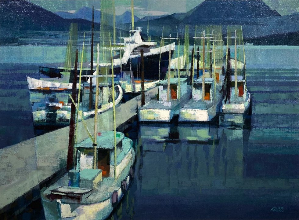 Hilton Hassell,  "Fisherman's Wharf, Vancouver, BC," n.d.