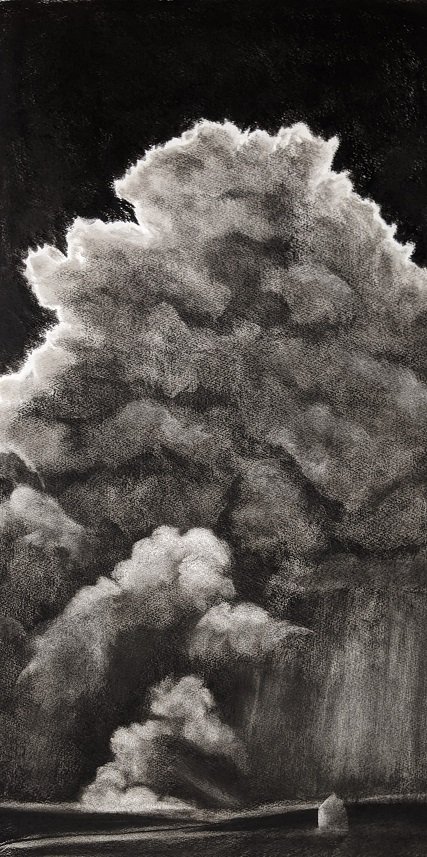 Noni Boyle, “Resistance,” 2020, charcoal on paper, 35” x 21.5” (courtesy the artist)