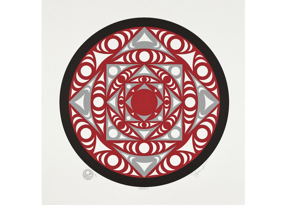 Qul’thilum (Dylan Thomas), “Mandala,” 2010, silkscreen; ink on paper, 24” x 24” (courtesy the artist)