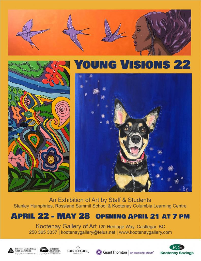 Kootenay Gallery of Art, "Young Visions 22," 2022