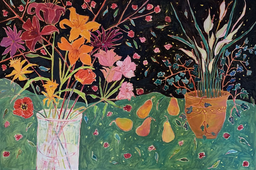 Lynn Malin, "Still with the Lilies," 2021