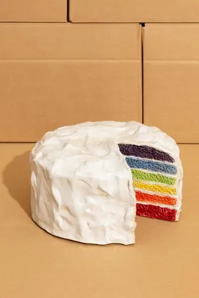 Erica Eyres, "Rainbow Cake," 2021