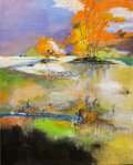 Ian Carter, "Autumn Lake and Stream," 2022