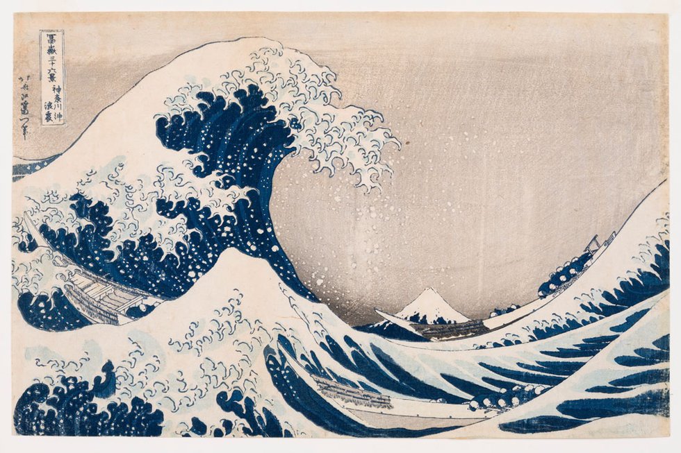 Katsushika Hokusai, "Under the Well of the Great Wave Off Kanagawa," 1831