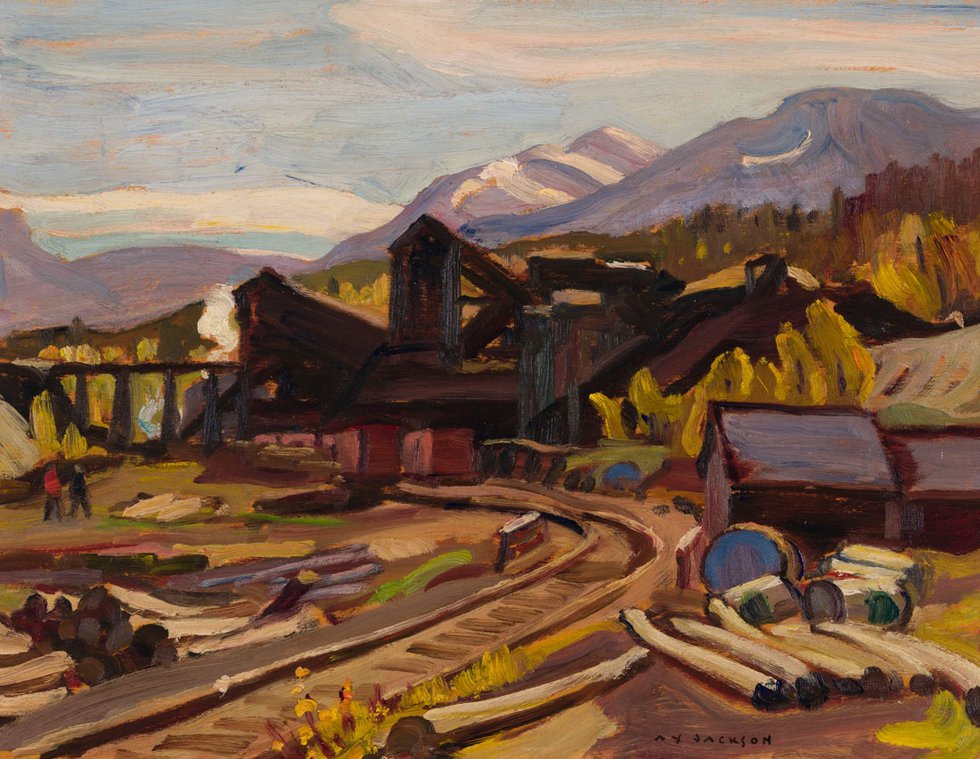 Alexander Young (A.Y.) Jackson, "Coal Mine at Canmore," 1944