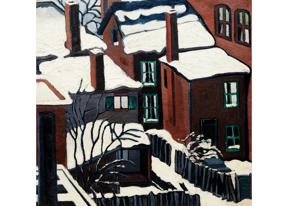 Isabel McLaughlin, "Backyards," circa 1928-32