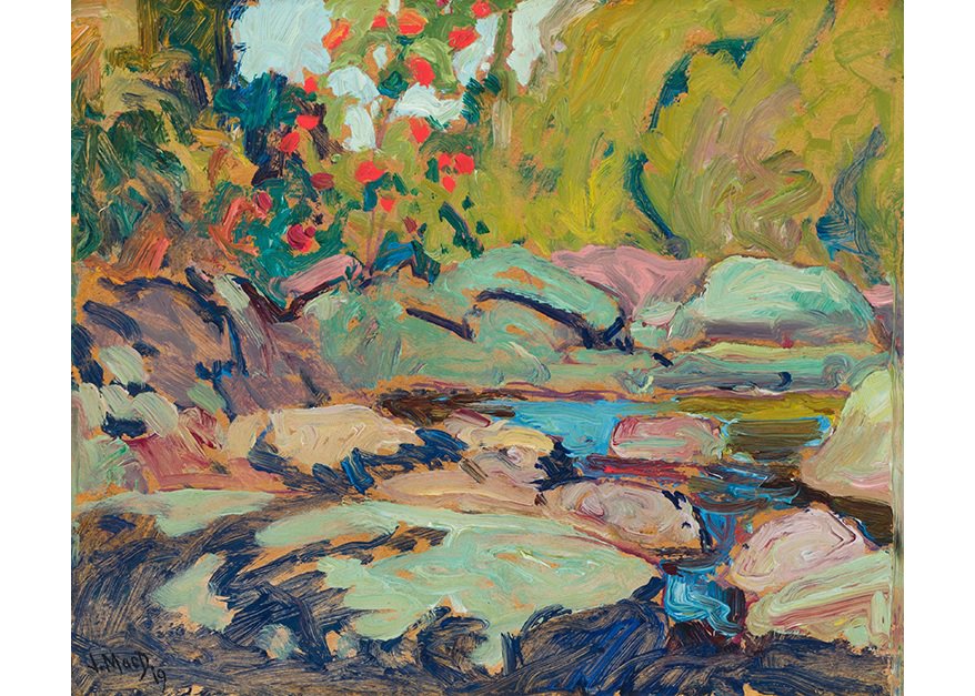 James Edward Hervey MacDonald, "On Mongoose Creek, Algoma," 1919