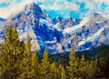 Jean Geddes, "Howes Peak, Banff National Park," n. d.