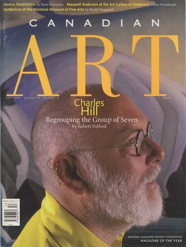 Charles Hill on the cover of Canadian Art magazine in the fall of 1995.