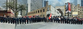 Scott McFarland, “Corner of the Courageous, Repatriation Ceremony for Private Tyler William Todd, Grenville St., Toronto, Ontario, April 14, 2010”
