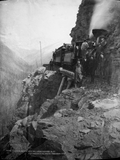 Unknown Photographer, "A locomotive near Sandon, BC," 1896