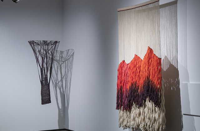 "Prairie Interlace: Weaving, Modernisms and the Expanded Frame, 1960-2000," (installation view)