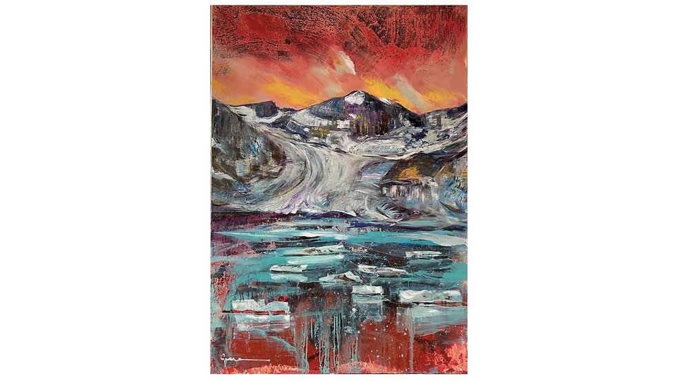 Gennadiy V. Ivanov, "Code Red for Peyto Glacier," 2021