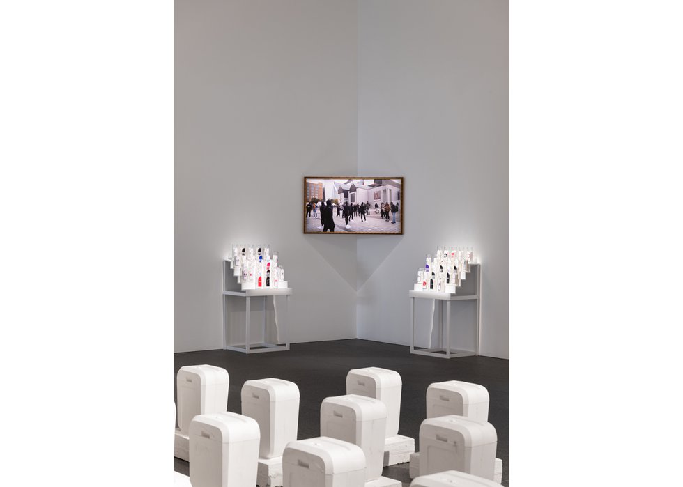 Stanley Février, Installation view at “2022 Sobey Art Award Exhibition” at the National Gallery of Canada, (collection of the artist, © Stanley Février, photo courtesy NGC)