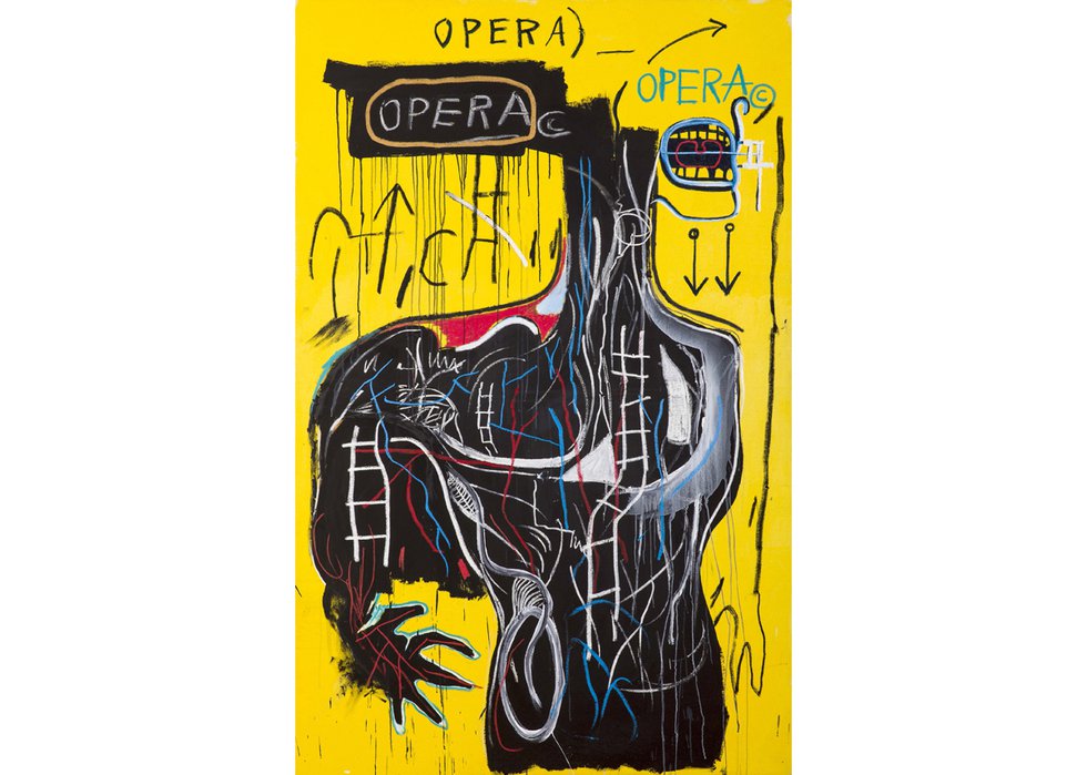 Jean-Michel Basquiat, “Anybody Speaking Words,” 1982 (private collection, Switzerland; © Estate of Jean-Michel Basquiat; licensed by Artestar, New York; photo by Fotoearte)