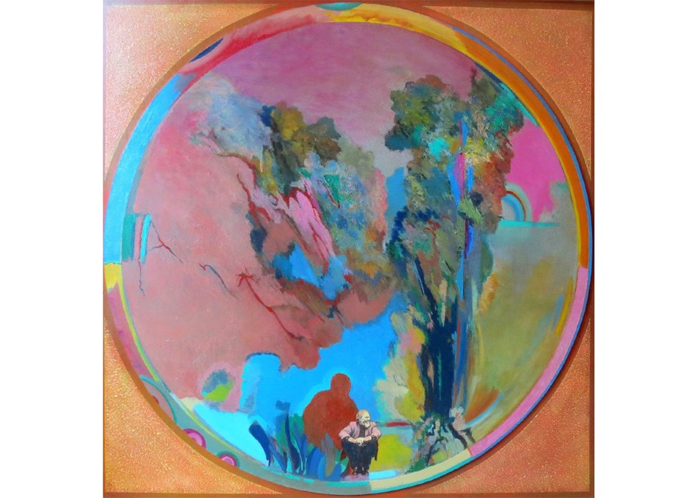Tony Urquhart, "My Garden With Rainbow," 1999