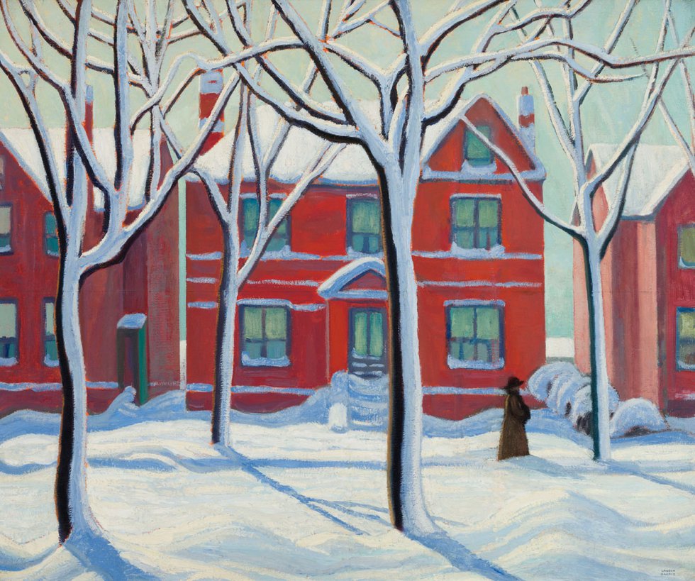 Lawren Stewart Harris, “House in the Ward, Winter, City Painting No. 1,” 1924