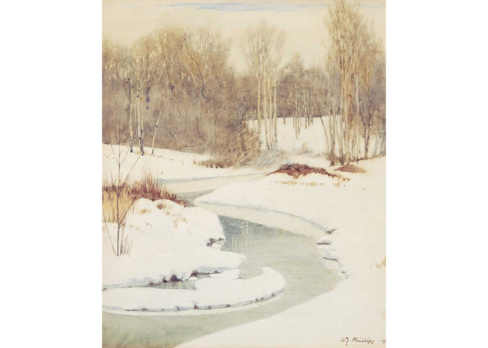 W.J. Phillips, “The Stream in Winter,” 1917